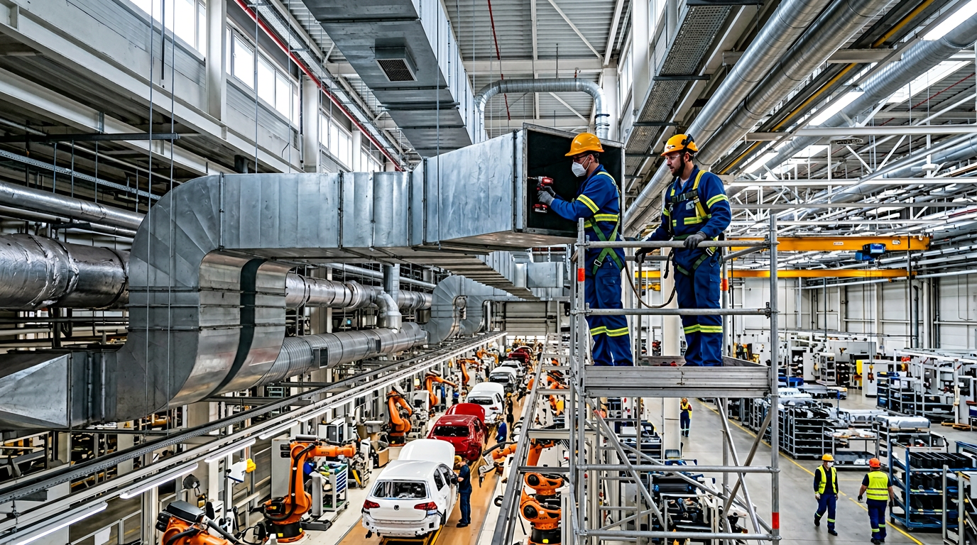 Otomotiv Fabrikası Havalandırma Referansı