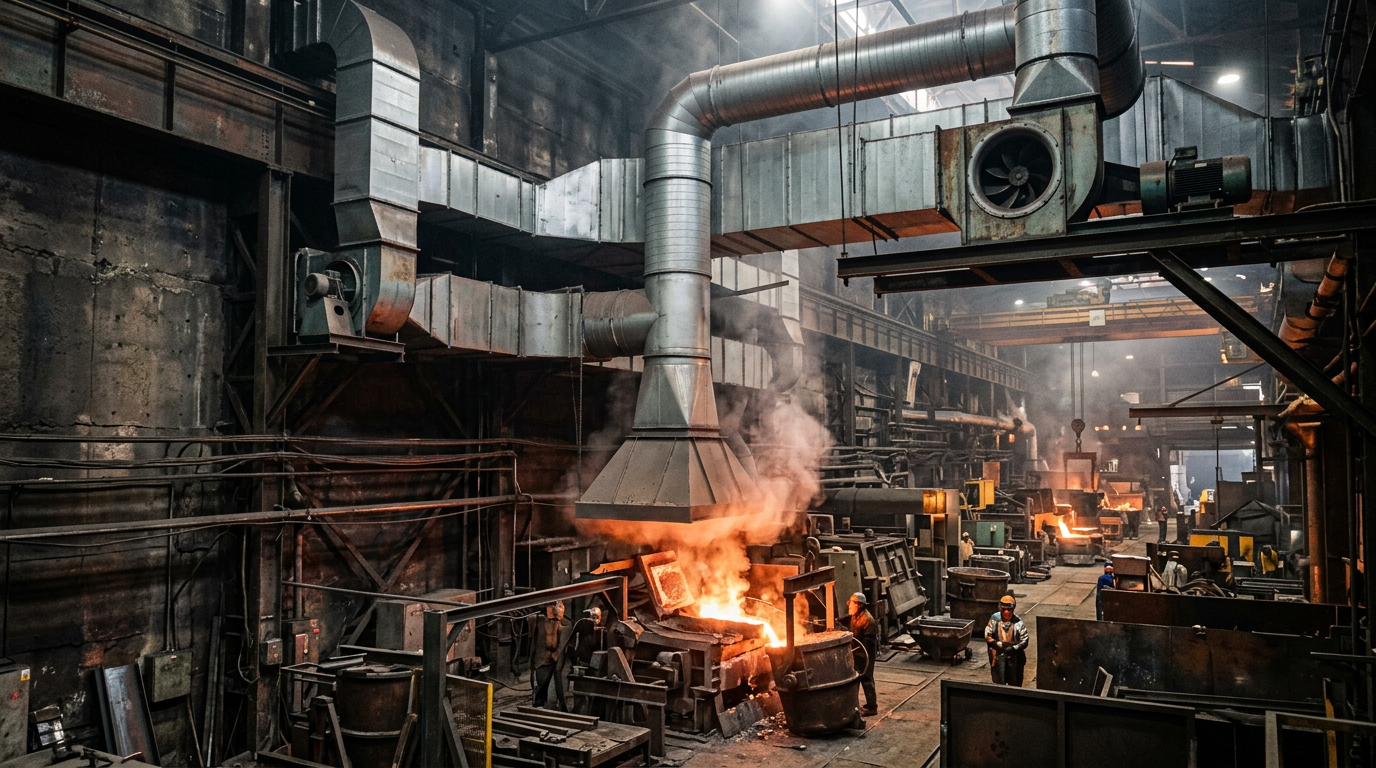 Ermenek Gökçeseki Dökümhane Havalandırması