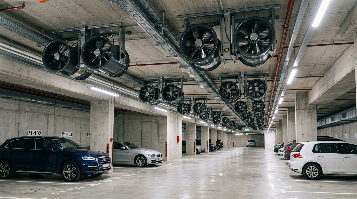 Ergene Gümüşyaka Otopark Jet Fan Havalandırma Sistemleri